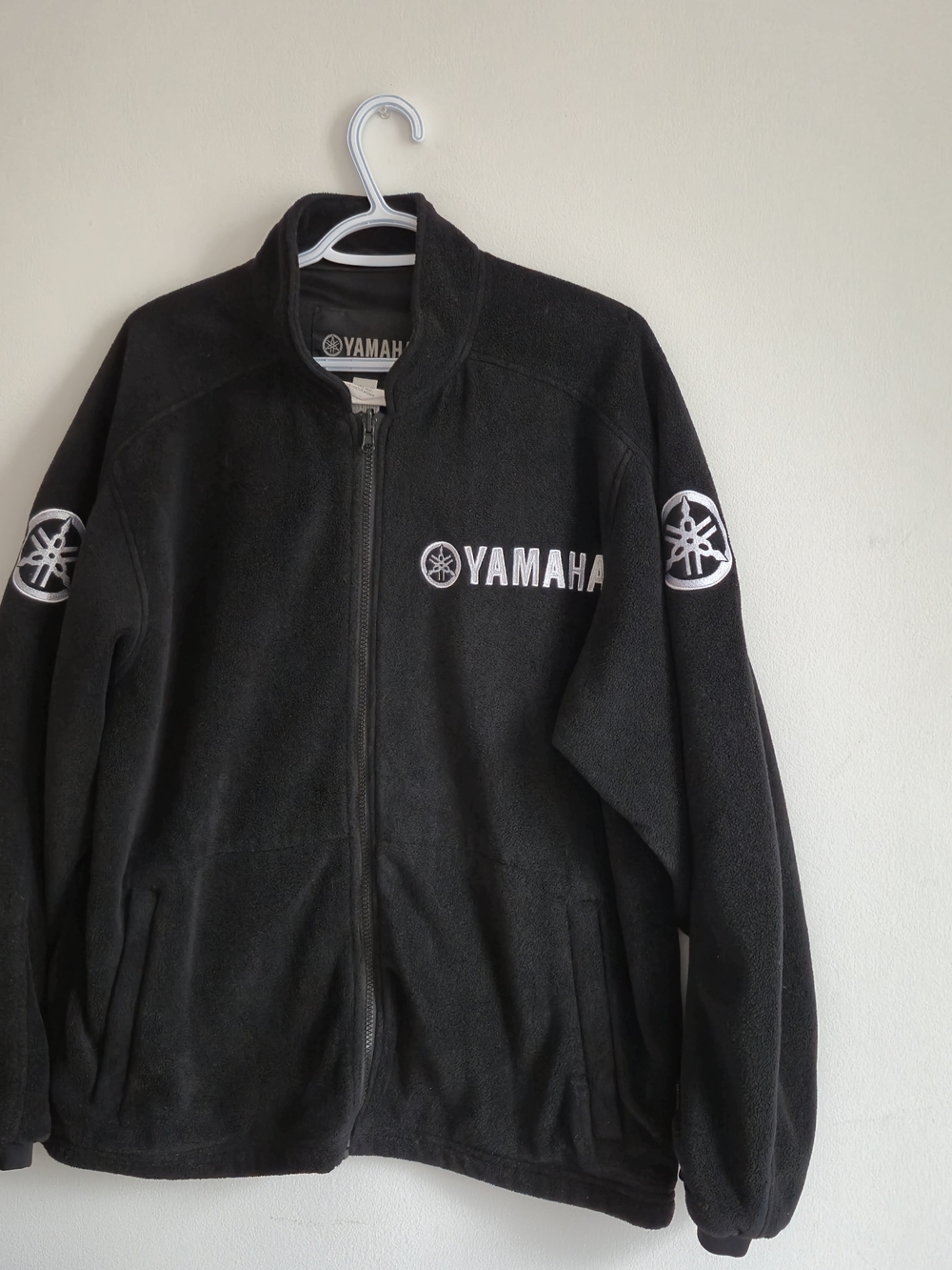 Yamaha Endurance Black Fleece Jacket Liner Gorpcore Moto, XL